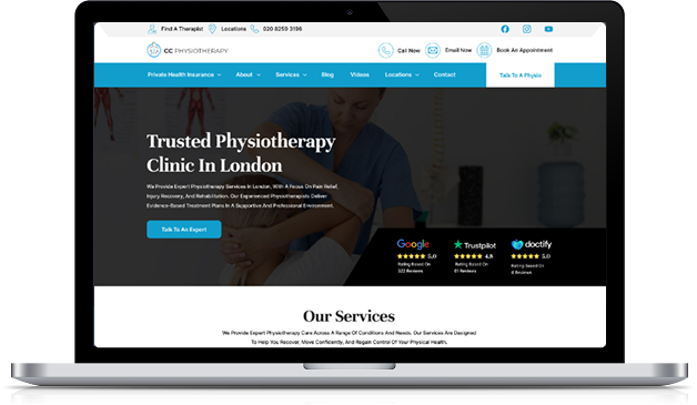 one body web on laptop