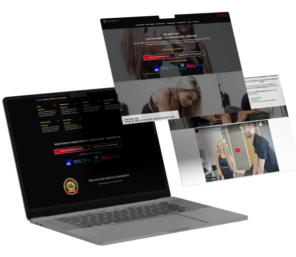 one body web on laptop